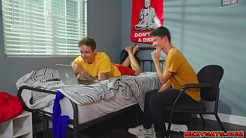 Preview 1 of Indian Giral Virgin Rep - Sam Ledgers tight ass gettung fucked hard by his roommate Jayden Marcos
