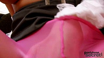 Preview 2 of Seachmaseege - Teena likes pantyhose fetish,  they fuck through pantyhose