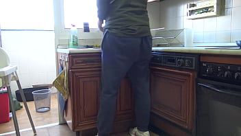 Preview 1 of Anty Yoni Photo - She was so horny and loves fucking in the kitchen