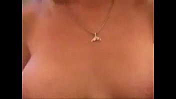 Preview 2 of Mother Big Bos - Blonde Creams Up Her Tits On Webcam