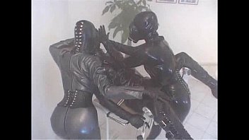 Preview 1 of Idian Rekha - Rubber Strapon anal fuck