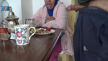 Preview 4 of Sex Mom Xxxxxx Vedio - turkish stepmother masturbates her stepson while having breakfast