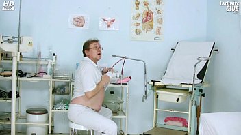 Preview 1 of Pool Girls Turkish - Jenny gyno pussy speculum exam on gynochair by old kinky doctor