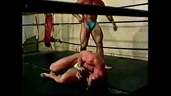 Preview 4 of Cfnm Kelly Hart - Steve Sterling wrestles Myles West