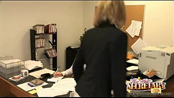 Preview 1 of Poor Begging - Secretaries Jenny and Rebeca pull double overtime!