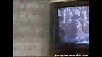 Preview 1 of Many Bangs Teens - Teen brunette