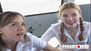 Preview 1 of Ke Iran Lee Fuck Tyler Faith - Cum Guzzling Teens Get A Facial From Bus Driver