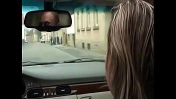 Preview 3 of Evony Simone Bang Broa - Horny chick sucks her hubby while he is driving a car