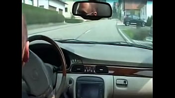 Preview 1 of Evony Simone Bang Broa - Horny chick sucks her hubby while he is driving a car