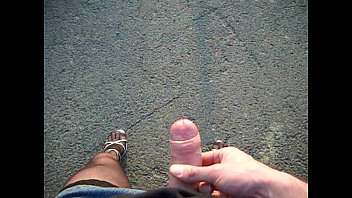 Preview 4 of Hard Gangbamg - Hot man in black stockings in public