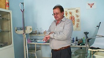 Preview 1 of One Way To - Mature Olga has her redhead hairy pussy gyno speculum exam
