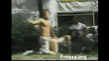Preview 4 of Finland Sex Syrea - three guys fucking a slut in a public