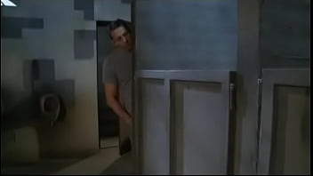 Preview 3 of Kitchen Smiling - Kathy Campbel Sneaks into the Mens Room and Gets Pussy and Ass Fucked