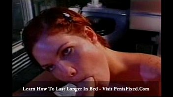 Preview 2 of Lucky Street Boy Fuck Rich Girls - Silby Redhead blows out his pipe,  he blows out her chiminy