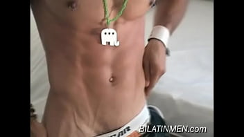 Preview 2 of Esra Penis - Hot latino guy show off his hot body verga