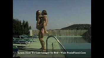 Preview 1 of Chocolate Milf Showing It - Earlyn - teen fucked poolside