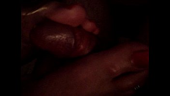 Preview 2 of My Sister Li - My GF giving me a footjob with happy ending..
