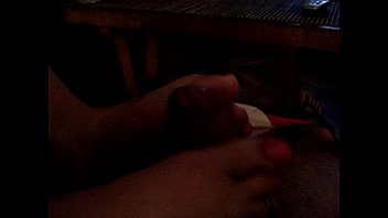 Preview 1 of My Sister Li - My GF giving me a footjob with happy ending..