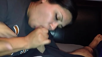 Preview 1 of 720 Uzbek - brunette teen gets facial after blowjob