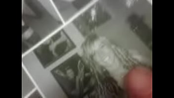 Preview 3 of Birthday Suprises To Daddy Gf - Guy watching porn and cumming on girls pics