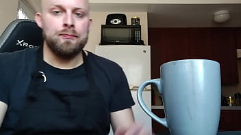Preview 2 of Wit Meisies Holnaai Afrikaans - Barista Cums In Your Coffee Cup - Roleplay - Dominant Straight Guy - Dirty Talk,  Masturbation and Huge Cumshot
