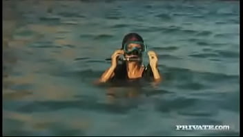 Preview 1 of Phonefrog Bunso - Claudia Rossi Loves Anal Outdoors on Beach before ATM Blowjob
