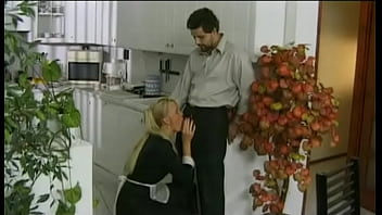 Preview 2 of Mature Shayla Leveau Tit Fuck - Blonde Maid Datse Blows Big Dick and Gets Anal Penetrated for Facial