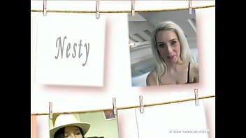Preview 1 of Leasbean Mon And Dauter - Beautiful Blonde Nesty Gives Blow Job and Gets Power Fingered