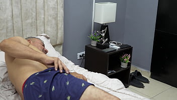 Preview 1 of Silk Payk - Stepdad gets horny watching his stepdaughter&#039_s delicious ass. Part 1. She knows how to suck a cock