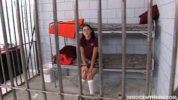 Preview 1 of Family Homemade Creampie - cute teen fucked in prison