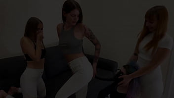 Preview 1 of Rep Xxx Vedoes - Humiliated Bitch Swallows And Sniffs The Farts Of Three Mistresses