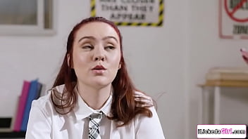 Preview 1 of 4daysporn Hd - Teen stepdaughter pussy licking big tits stepmom in school