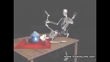 Preview 2 of Selfi Samazing - skeletons fucking and sucking
