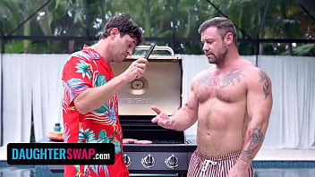 Preview 3 of Judith Beker - Labor Day BBQ Party Turns Into A Step-Daughter Foursome Orgy Blast - DaughterSwap