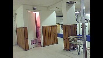 Preview 3 of S Besarjilbab - hangin out in the laundrymat on main street in the nude for fun