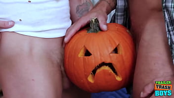 Preview 3 of Orgasme Wet Farting Pussy - TRAILERTRASHBOYS Colt Spence Raw Fucks Tryp Bates Outdoors