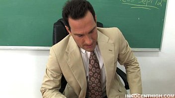 Preview 1 of Hidden Cam Mam N Son - Cute cheerleader Tessa sucking and fucking her professors cock