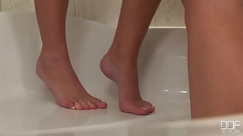 Preview 2 of Grivaux - Hot legs &amp_ feet in the bathroom!