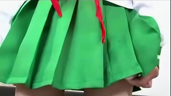 Preview 2 of Japanese Food On Pudsy - Japanese l. in School Uniform Gets Shaved
