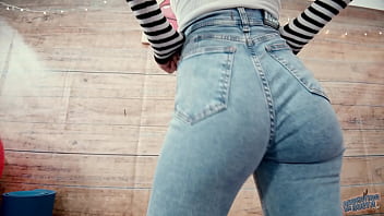 Preview 2 of Pop 36 Com - Those Boobs! That Cameltoe! What a Tushy! Tight Jeans Babe!