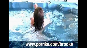 Preview 4 of Dog And Garl Open Sex - Brooke having a good time in a jacuzzi