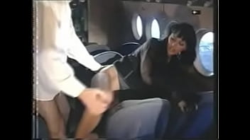 Preview 1 of Seachrode Hard - Anita Blond on the aeroplane