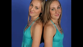 Preview 3 of Xxvx Go - Identical Lesbian Twins posing together and showing all...