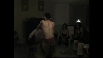 Preview 4 of Hot Sex Rape Lun - latina chicas giving handjobs and blowjob at cfnm bachelorette party