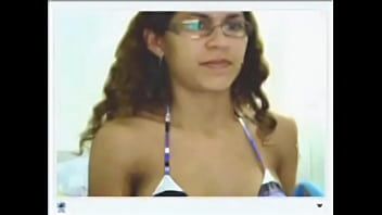 Preview 1 of Beautiful Gir To Girl Sex - Latina on cam showing her tits