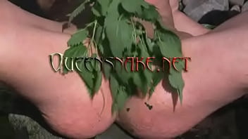 Preview 3 of Sexyvedoi - BDSM Girl t. herself with stinging nettles
