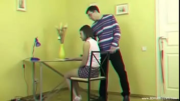 Preview 2 of Teen Solo Anal Orgasm - Spanking 1920 - FULL HD 3D