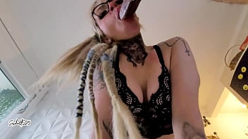 Preview 2 of Callie Calypso Anal - Bela com Dreadlocks - Hot Deepthroat e Doggystyle Fodendo at&eacute_ Creampie