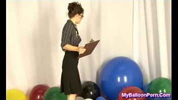 Preview 1 of Baby Daighter - Kymberly Jane in Balloon Popping Secretary