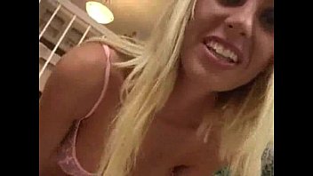 Preview 1 of Porno Room With Sister Puccy - Busty Blonde Amber gets Double Anal